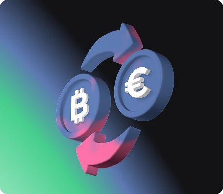Crypto trading concept illustration